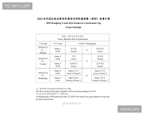 突尼斯赛程安排是否有利？